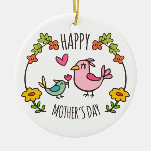 Schattige Happy Moederdag | ORNAMENT (Voorkant)