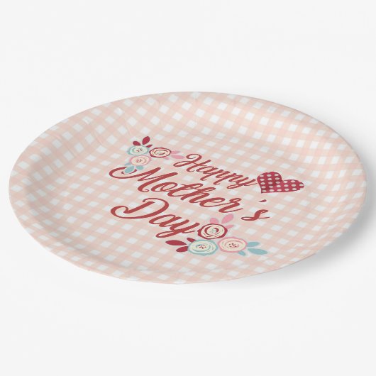 Schattige Happy Moederdag | Papieren Bord (Gekanteld)