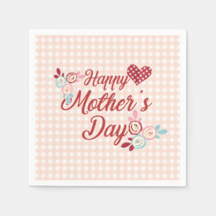Schattige Happy Moederdag   Servet