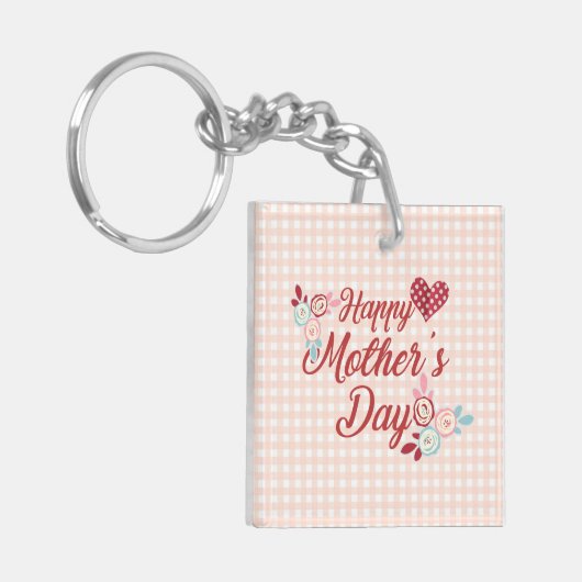 Schattige Happy Moederdag | SLEUTELHANGER (Voorkant Links)