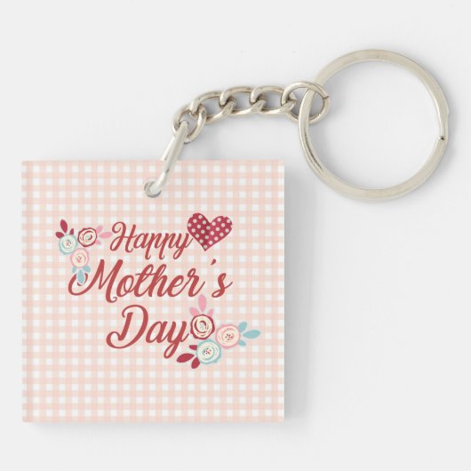 Schattige Happy Moederdag | SLEUTELHANGER (Achterkant)