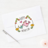 Schattige Happy Moederdag Sticker Seal (Envelop)