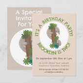 Schattige Happy Pangolin Anteater Gepersonaliseerd Kaart (Voorkant / Achterkant)