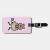 Schattige happy QUOKKA - Aussie Wildlife - Roze Bagagelabel (Voorkant horizontaal)