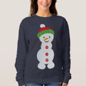 Schattige Happy Snowman Trui (Voorkant)