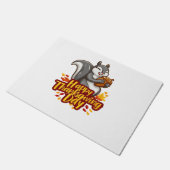 Schattige Happy Thanksgiving Squirrel Classic T-sh Deurmat (Schuin)