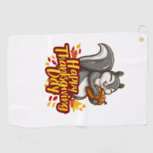 Schattige Happy Thanksgiving Squirrel Classic T-sh Golfhanddoek (Horizontaal)
