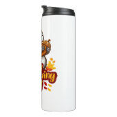 Schattige Happy Thanksgiving Squirrel Classic T-sh Thermosbeker (Geroteerd rechts)