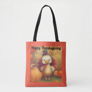 Schattige Happy Thanksgiving Turkije Tas