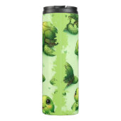 Schattige Happy Turtles-patroon Thermosbeker (Achterkant)
