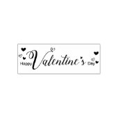Schattige Happy Valentines Day Typography Script Zelfinktende Stempel (Design)