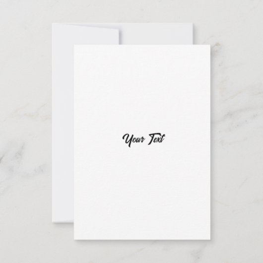 Schattige Happy White Dog Flat Dank u kaart (Achterkant)