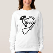 schattige hardewoord trui (Voorkant)