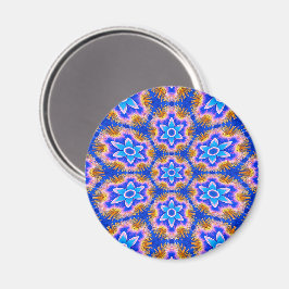 Schattige harig bloempatroon magneet