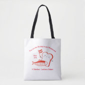 Schattige Haring en Wittebrood Leidens ontzet rood Tote Bag (Voorkant)