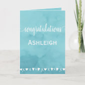 Schattige hart Afstuderen gefeliciteerd Kaart (Voorkant)