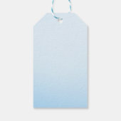 Schattige hart ballonnen olifant blauw baby jongen cadeaulabel (Achterkant)