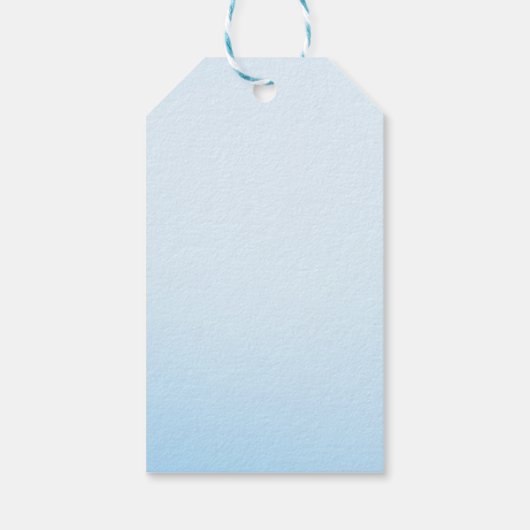 Schattige hart ballonnen olifant blauw baby jongen cadeaulabel (Achterkant)