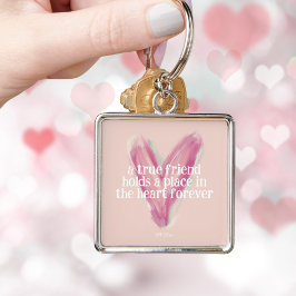 Schattige hart BFF Galentine Gift Sleutelhanger