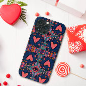Schattige Hart Bloemen Girly Fun Inspirivity Case-Mate iPhone Case