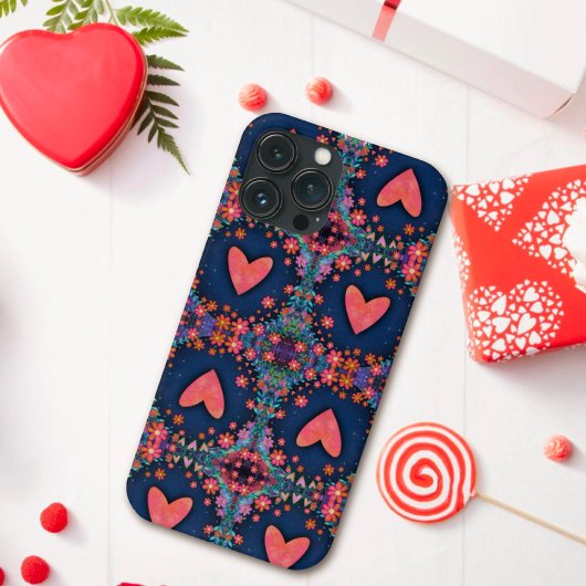 Schattige Hart Bloemen Girly Fun Inspirivity Case-Mate iPhone Case