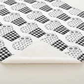 Schattige Hart Cactus Plaid Plant Pot Pattern Sherpa Deken (3/4)