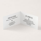 Schattige hart gemaakt met Love Hang Label Visitekaartje (Binnen)