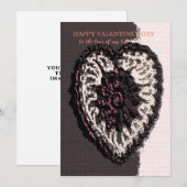 Schattige hart Gepersonaliseerde Valentijnsdag Kaa Feestdagenkaart (Voorkant / Achterkant)