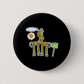 schattige hart giraffen verliefd ronde button 5,7 cm