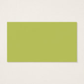 Schattige Hart Groen Bruiloft Drink Ticket Visitekaartjes (Achterkant)