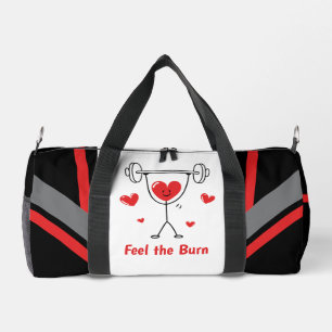 Schattige Hart Gym Workout Voel de Brand Design Plunjezak