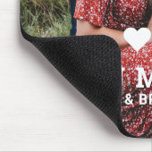 Schattige hart hou van je mama Moederdag foto Muismat (Hoek)