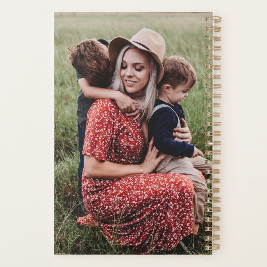 Schattige hart hou van je mama Moederdag foto Planner (Achterkant)