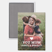 SCHATTIGE HART HOU VAN JE MAMA MOEDERDAG MAGNEET (Voorkant / Achterkant)