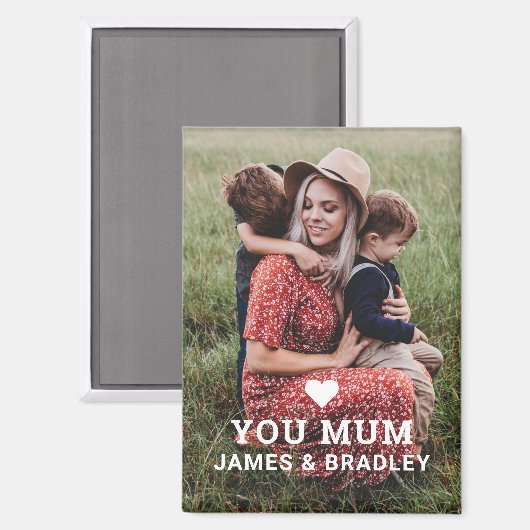 SCHATTIGE HART HOU VAN JE MAMA MOEDERDAG MAGNEET (Voorkant / Achterkant)