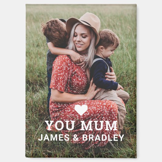 SCHATTIGE HART HOU VAN JE MAMA MOEDERDAG MAGNEET (Voorkant)