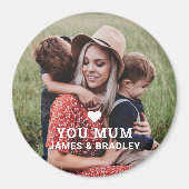 SCHATTIGE HART HOU VAN JE MAMA MOEDERDAG MAGNEET (Voorkant)