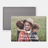 SCHATTIGE HART HOU VAN JE MAMA MOEDERDAG MAGNEET (Voorkant / Achterkant)