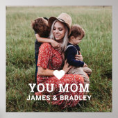 SCHATTIGE HART HOU VAN JE MAMA MOEDERDAG POSTER (Voorkant)