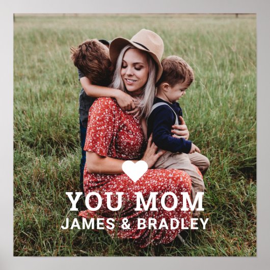 SCHATTIGE HART HOU VAN JE MAMA MOEDERDAG POSTER (Voorkant)