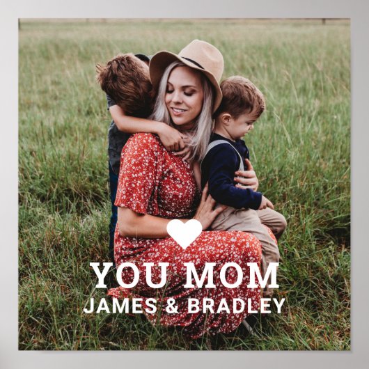 SCHATTIGE HART HOU VAN JE MAMA MOEDERDAG POSTER (Voorkant)