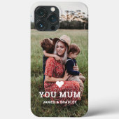 Schattige HART HOUDT VAN JE MAM Moederdag Foto Case-Mate iPhone Case (Achterkant)