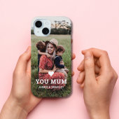 Schattige HART HOUDT VAN JE MAM Moederdag Foto Case-Mate iPhone Case