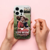 Schattige HART HOUDT VAN JE MAM Moederdag Foto Case-Mate iPhone Case