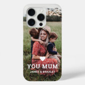 Schattige HART HOUDT VAN JE MAM Moederdag Foto Case-Mate iPhone Case (Achterkant)