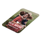 Schattige HART HOUDT VAN JE MAM Moederdag Foto Magneet (Linkerzijde)