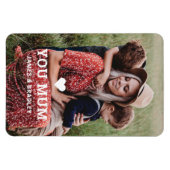 Schattige HART HOUDT VAN JE MAM Moederdag Foto Magneet (Horizontaal)