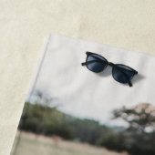 Schattige HART HOUDT VAN JE MAM Moederdag Foto Strandlaken (In situ)