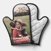 Schattige HART HOUDT VAN JE MUMMIE Foto Moederdag Ovenwant (Voorkant / Achterkant)