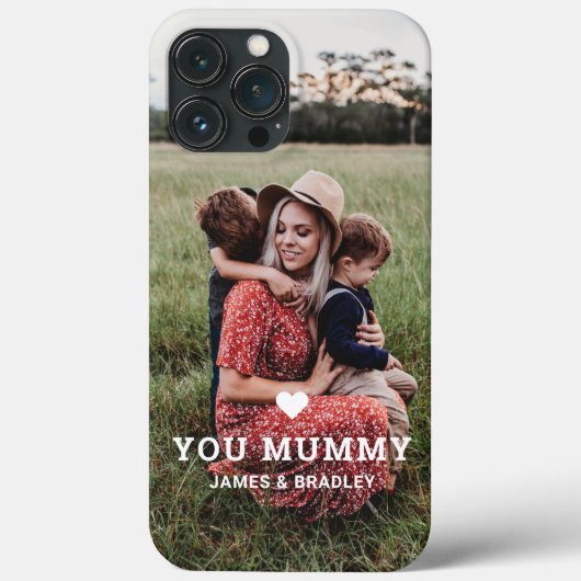 Schattige HART HOUDT VAN JE MUMMY Moederdag Foto Case-Mate iPhone Case (Achterkant)